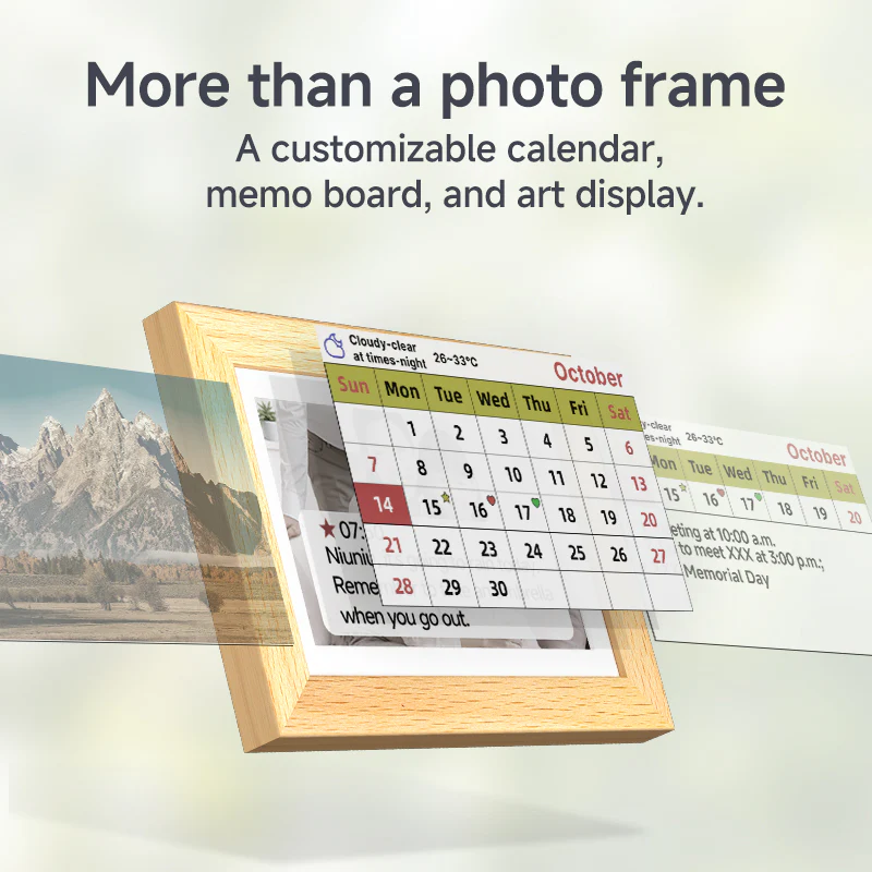 Bigme 7.5''F7 PRO Smart Digital Color E-ink Photo Frame - Image 13