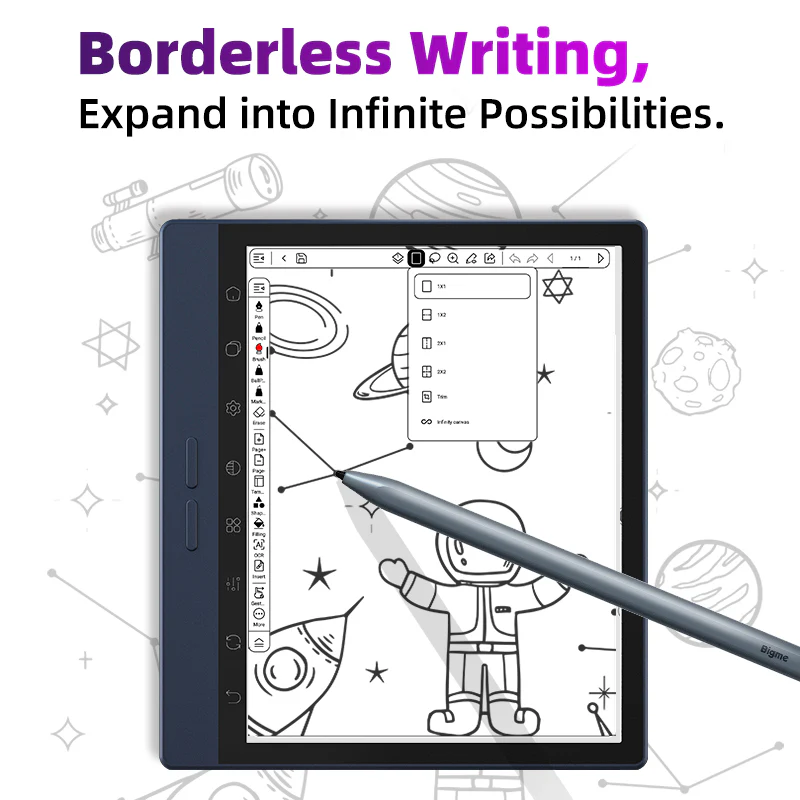 Bigme B7 PRO Black and White epaper reader eink tablet with stylus and case and 4G connection - Image 9