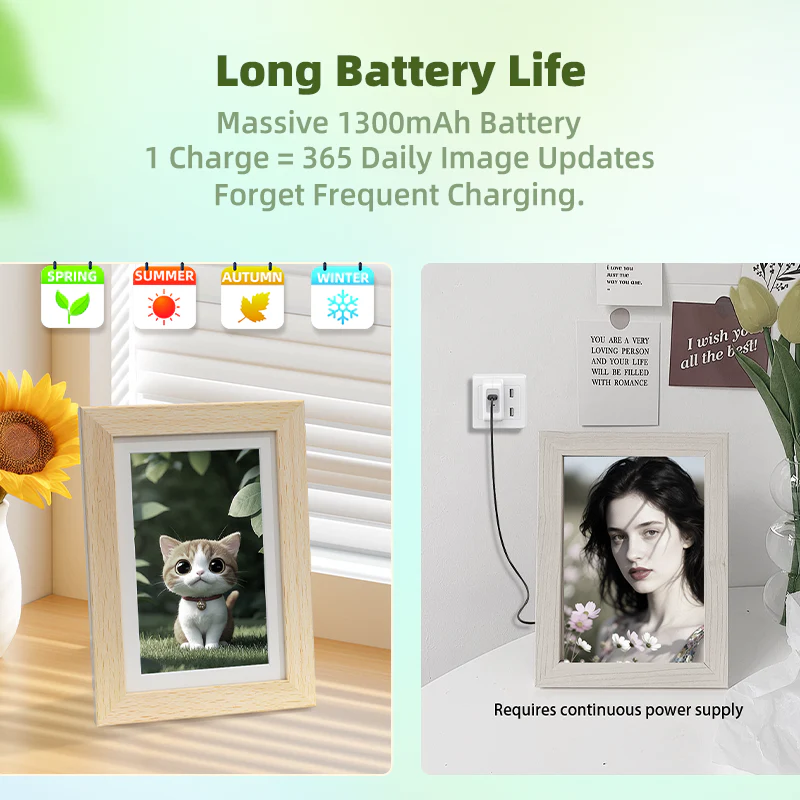 Bigme F7 7.3 Inch WiFi Digital Color E-ink Picture Frame - Image 16