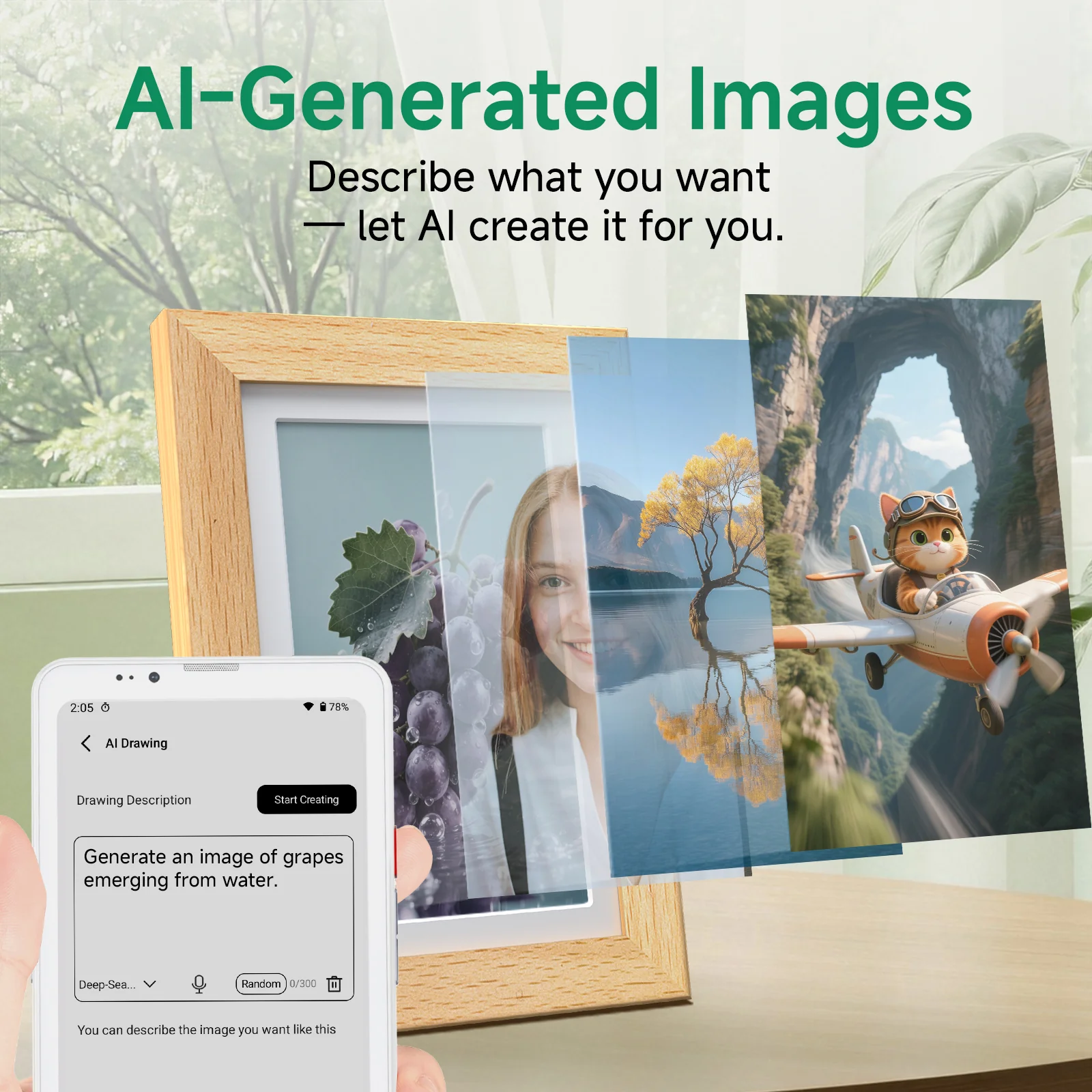 Bigme F7 7.3 Inch WiFi Digital Color E-ink Picture Frame - Image 8