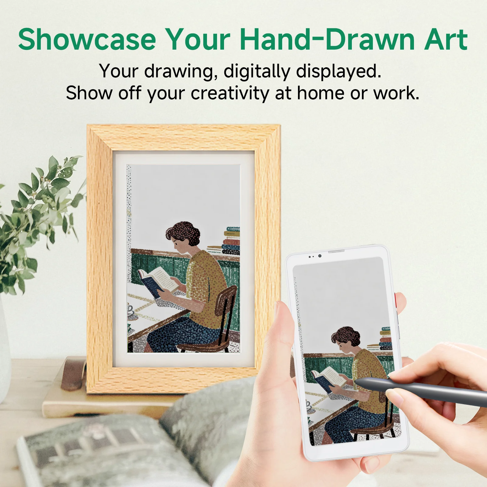 Bigme F7 7.3 Inch WiFi Digital Color E-ink Picture Frame - Image 9